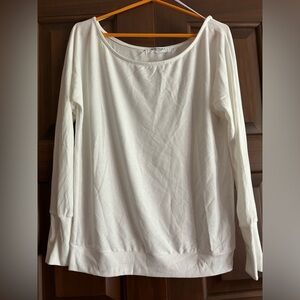 Project Social T Travis long sleeve boatneck off the shoulder sweater top